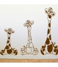 3 girafe - colante de perete camere copii