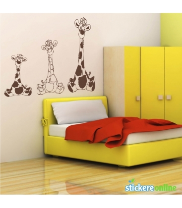 3 girafe - colante de perete camere copii