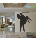 Cuplu romantic 1 - sticker decorativ perete