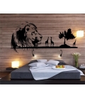 Regele leu - autocolant decorativ perete